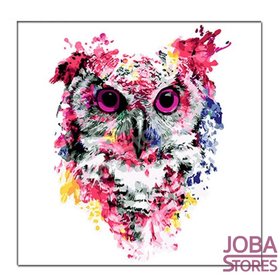 Diamond Painting Gekleurde Uil 20x20cm