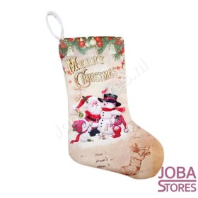 Kerstsok Beige A (30x20cm)