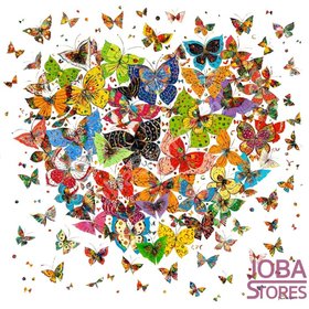 Diamond Painting Butterfly Heart 30x30cm