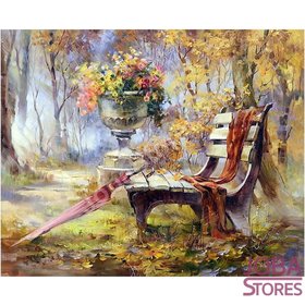 Diamond Painting Bankje 40x30cm