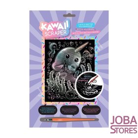 Kras Tekening Junior "Sequin Art" Narwal Holografic