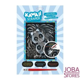 Kras Tekening Junior "Sequin Art" Panda Zilver