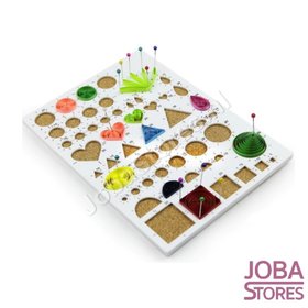 Papierkunst (Paper Quilling) Figuren Bord (Wit)