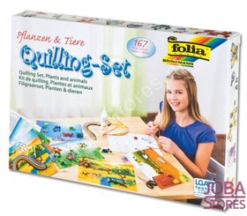 Papierkunst (Paper Quilling) kit Planten en Dieren (167 delig)