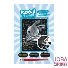 Kras Tekening Junior "Sequin Art" Konijntje Zilver