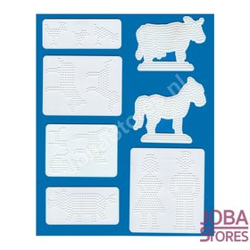 Iron on beads Hama base plates farm series