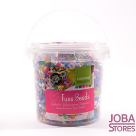 Iron on beads Assorti Bucket Glitter Gold (6000 pieces)