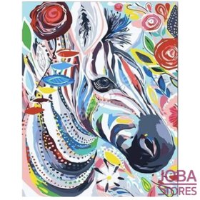 Painting by number Zebra 40x50cm (Color Canvas)