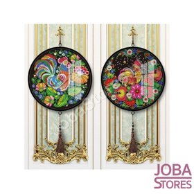 Diamond Painting Wall Ornaments Set Roosters (2 pieces)