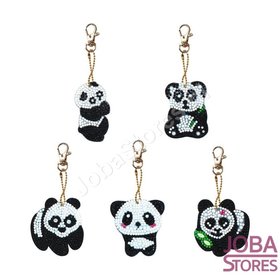 Diamond Painting Panda Keychain Set (5 pieces)