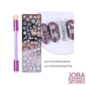 Nail Polish Stamp Set Easy Stamp 02 (Christmas)