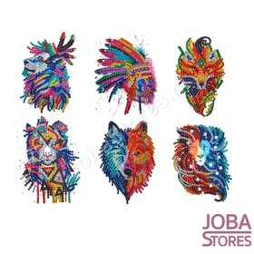 Diamond Painting Sticker Set 001 (6 pieces)