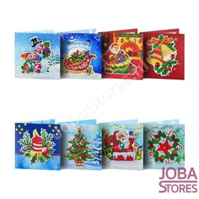 Diamond Painting 3D Christmas Cards Set 01 (8 cards)