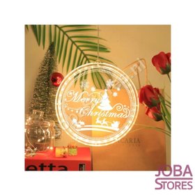 Christmas Lamp Round Merry Christmas (21cm)