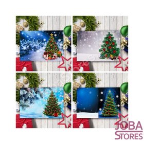 Diamond Painting Christmas cards Set Christmas trees (4 pieces)