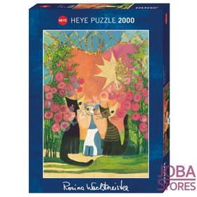Rosina Wachtmeister Puzzle Roses with gold foil (2000 pieces, 96x68cm)