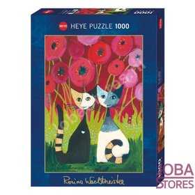 Rosina Wachtmeister Puzzle Poppy Canopy with gold foil (1000 pieces, 50x70cm)