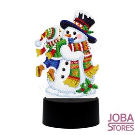 Diamond Painting 3D Illusion Lamp Christmas (Snowman)