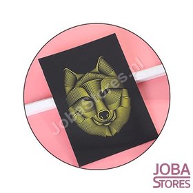 Scratch Drawing Animals Gold 01 (21x15cm)