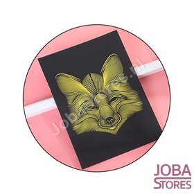 Scratch Drawing Animals Gold 02 (21x15cm)