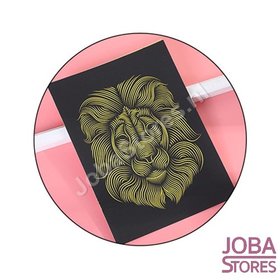 Scratch Drawing Animals Gold 04 (21x15cm)