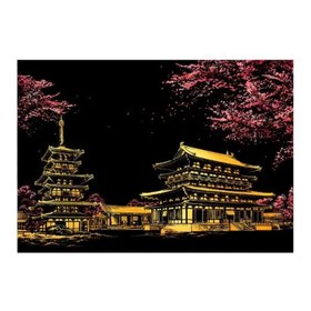 Scratch Drawing Large P (41x28cm)