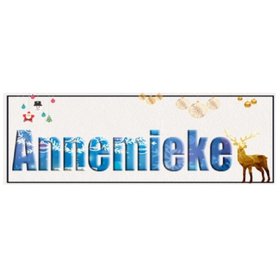 Custom Diamond Painting Christmas letters 008 (with your own name or text)