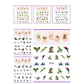 Nail Sticker Set Birds (150 stickers)