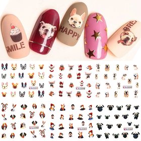 Nail Sticker Set Dogs (220 stickers)