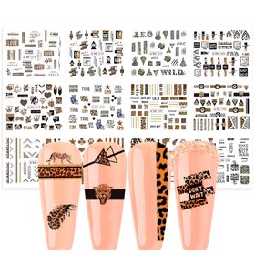 Nail Sticker Set Leopard Prints (350 stickers)