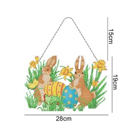 Diamond Painting Hanging Easter Ornament 09 (30cm)