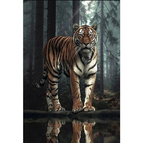 Diamond Painting Tiger Portrait 01 (size and shape of stones of your choice)