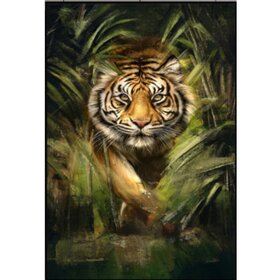 Diamond Painting Tiger Portrait 06 (size and shape of stones of your choice)