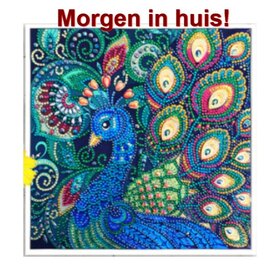 Special Diamond Painting Peacock 25x25cm