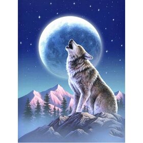 Diamond Painting Wolves 02 (size and shape of stones of your choice)