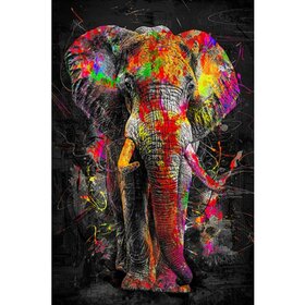 Diamond Painting Elephant Graffiti (size and shape of stones of your choice)