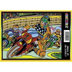 ColorVelvet Velvet coloring page small no. 22 with markers (21x29cm)