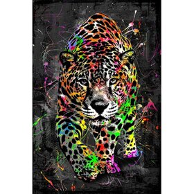 Diamond Painting Leopard Graffiti (size and shape of stones of your choice)