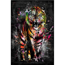 Diamond Painting Tiger Graffiti (size and shape of stones of your choice)