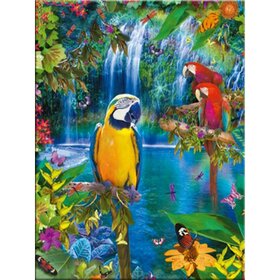 Diamond Painting Colorful Parrots (size and shape of stones of your choice)