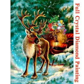 Crystal Diamond Painting Reindeer in the Forest *Christmas* (size of your choice)