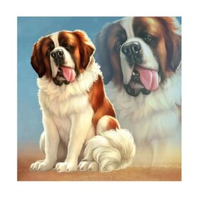 Diamond Painting Dog - Saint Bernard (choose size and shape of diamonds)