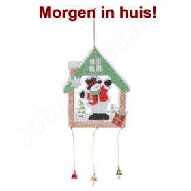 Diamond Painting Christmas Hanging Ornament 02 15 cm (Snowman)