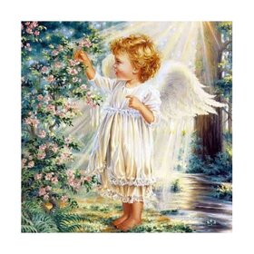 Diamond Painting Little Angels 04 (choose size and shape of diamonds)