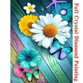 Crystal Diamond Painting Butterflies and Flowers 01 (size of your choice)