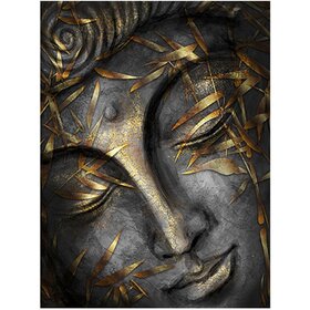 Diamond Painting Buddha Black Gold