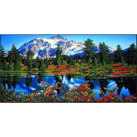 Diamond Painting Landscape - View of the Water and Mountains