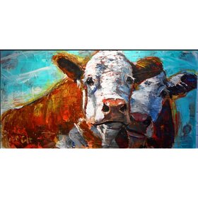 Diamond Painting Two Cows