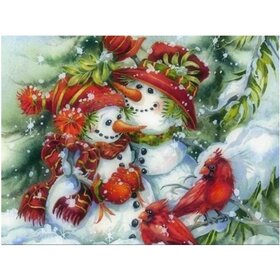 Diamond Painting Christmas - Snowman 06