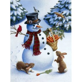 Diamond Painting Christmas - Snowman 08
